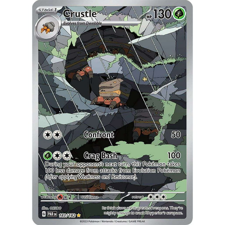 Pokemon Paradox Rift Illustration Rare Crustle #183 - Walmart.com