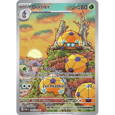 Pokemon Paradox Rift Illustration Rare Dottler #184