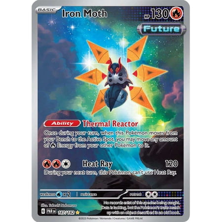 Pokemon Paradox Rift Illustration Rare Iron Moth #187