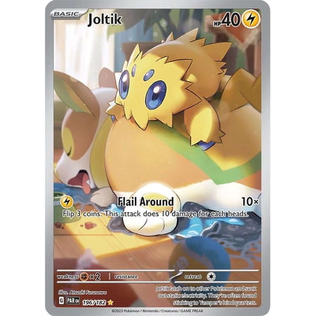 Pokemon Paradox Rift Illustration Rare Joltik #196