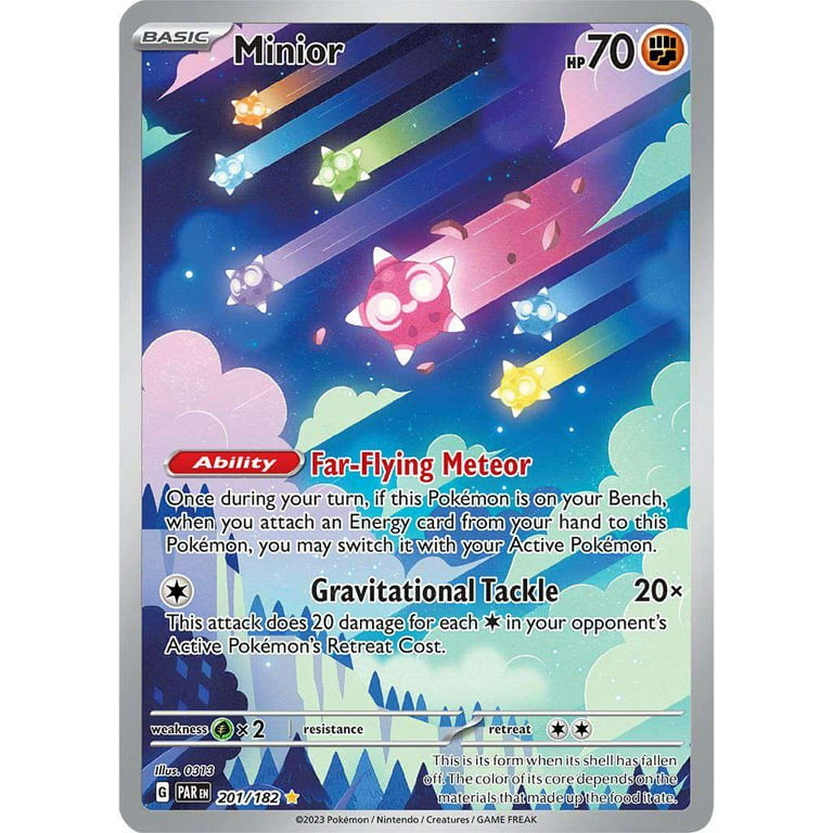 Pokemon Paradox Rift Illustration Rare Minior #201 - Walmart.com Pokemon Paradox Rift Illustration Rare Minior #201 - Walmart.com