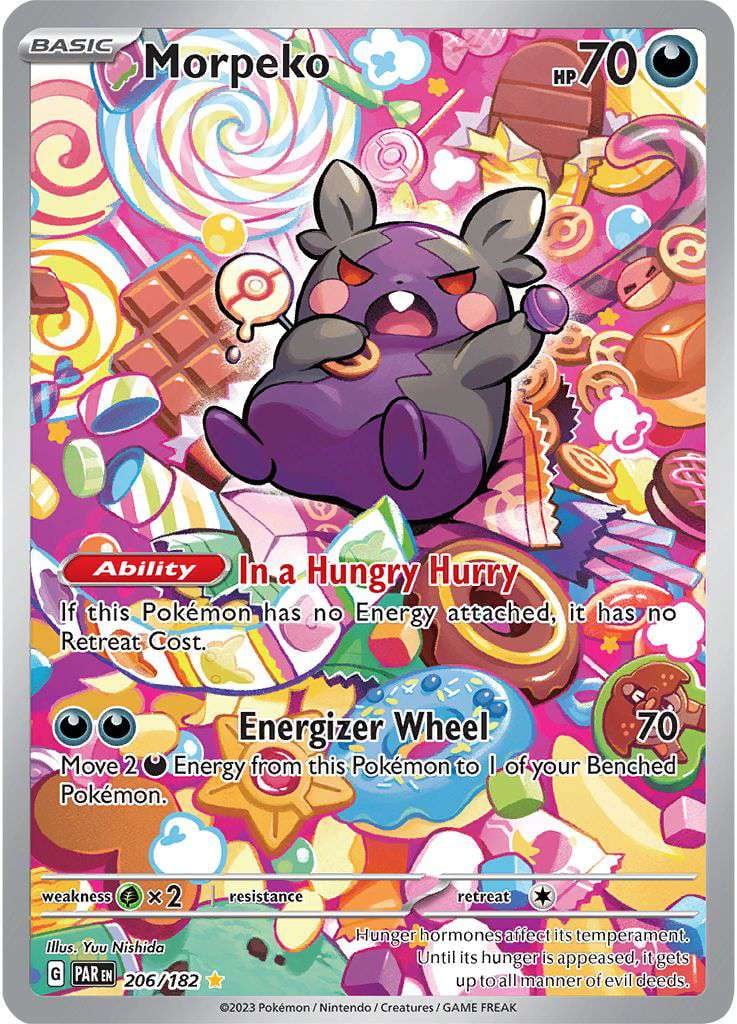 Pokemon Paradox Rift Illustration Rare Morpeko #206 - Walmart.com