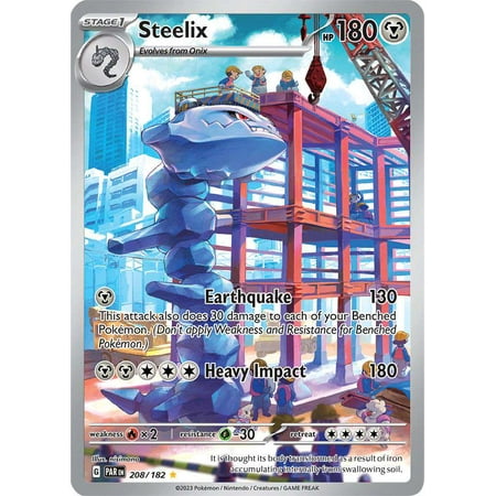 Pokemon Paradox Rift Illustration Rare Steelix #208