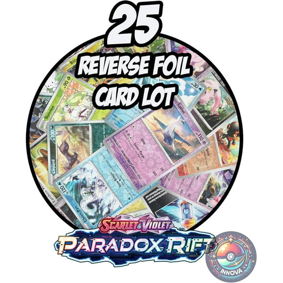 Pokemon Paradox Rift Set Reverse Foil Card Lot x25 (Random Selection)- No Duplicate