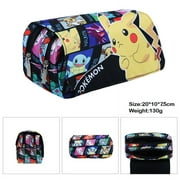 Pokemon Pencil Case Anime Pencil Holder Cartoon Animal Pencil Bags 3D Printed for Kid Toddler Girls Boys Teens