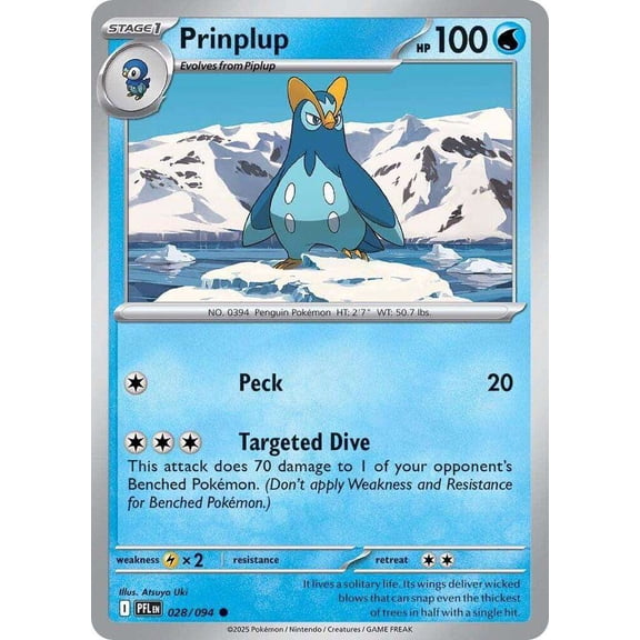 Pokemon Phantasmal Flames Common Prinplup #28