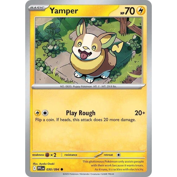 Pokemon Phantasmal Flames Common Yamper #30