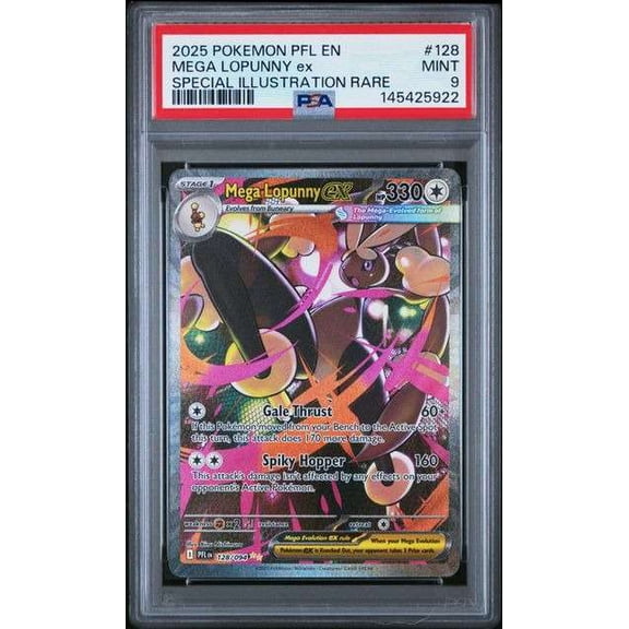 Pokemon Phantasmal Flames Special Illustration Rare Mega Lopunny ex #128