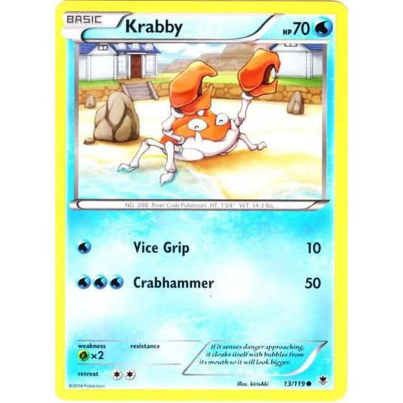 Pokemon Phantom Forces Common Krabby #13