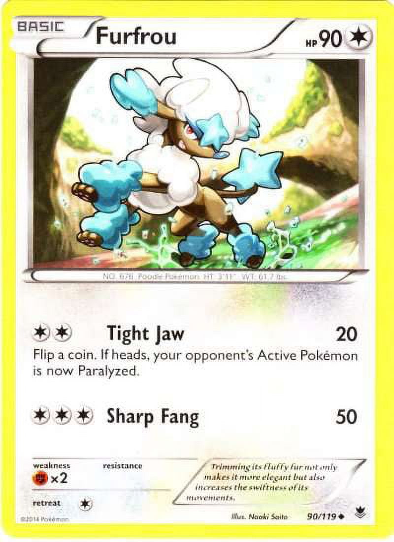 Pokemon Phantom Forces Uncommon Furfrou #90