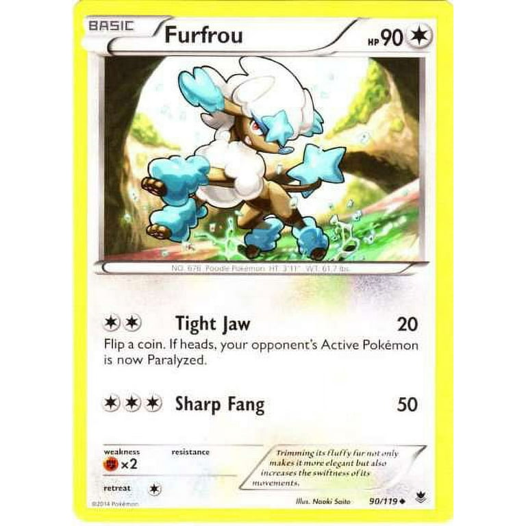 pokemon card furfrou - 126/198 - Chilling Reign Pokmon Hit Points80 HP Form Pokemon Phantom Forces Uncommon Furfrou
