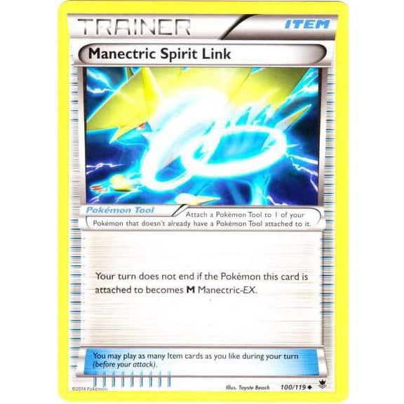 Pokemon Phantom Forces Uncommon Manectric Spirit Link #100
