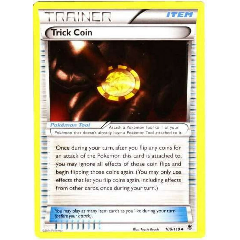 trick coin pokemon card Pokemon Phantom Forces Uncommon Trick Coin #108