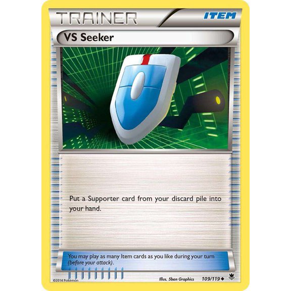Pokemon Phantom Forces Uncommon VS Seeker #109 [Reverse Holofoil]