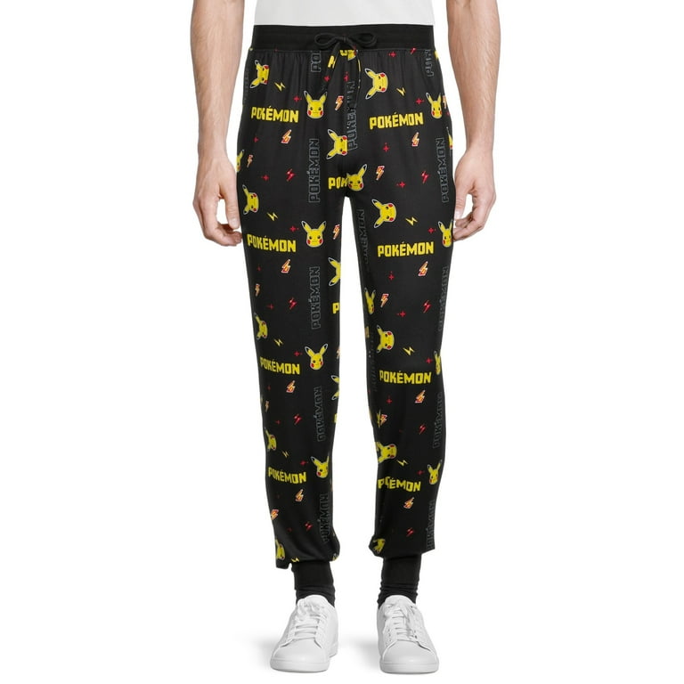 Pokemon Pika Game Toss Black Men s Lounge Joggers Walmart