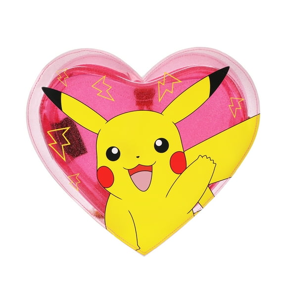 Pokemon Pikachu 10.5 Heart-Shaped Clear Pink Backpack