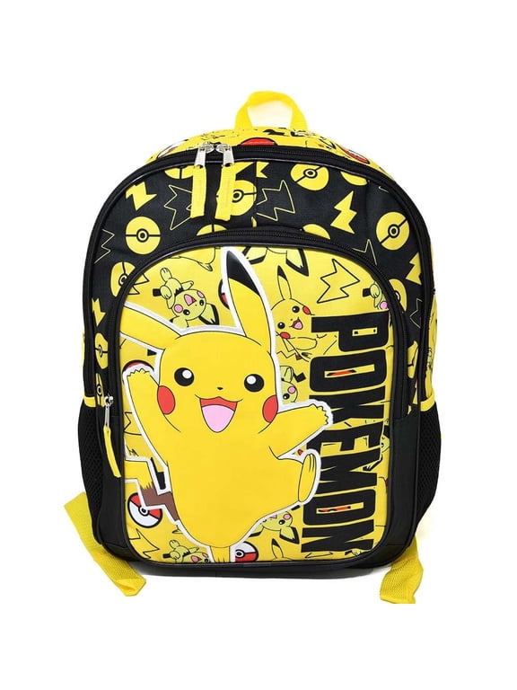 Pokemon "Pikachu" 16" Backpack with 1 Front Pocket