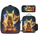 3Pcs Backpack with Lunch Bag Pencil Case for Game Fans Gifts