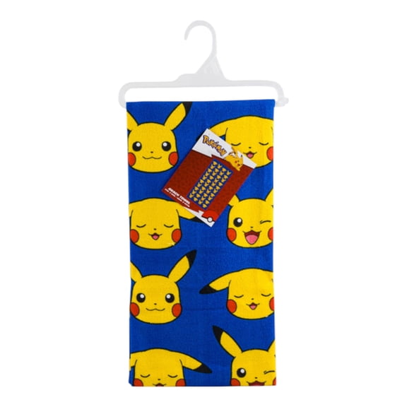 Pokemon Pikachu All Over Face Print Bath and Beach Towel