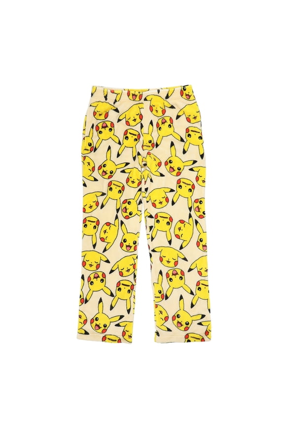 Pokemon Pikachu All-Over Print Women's Wide Leg Sleep Pajama Pants-XL