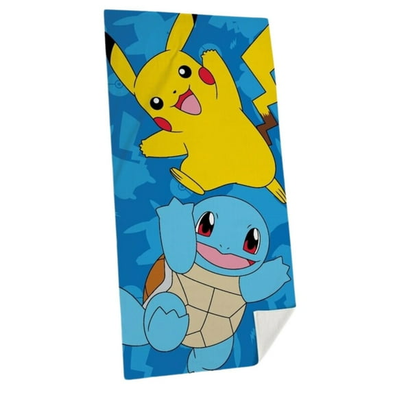 Pokemon Pikachu And Squirtle Cotton Beach Towel