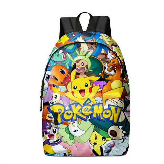 Pokemon Pikachu Backpack 17 Cartoon Kawaii Schoolbag for Children