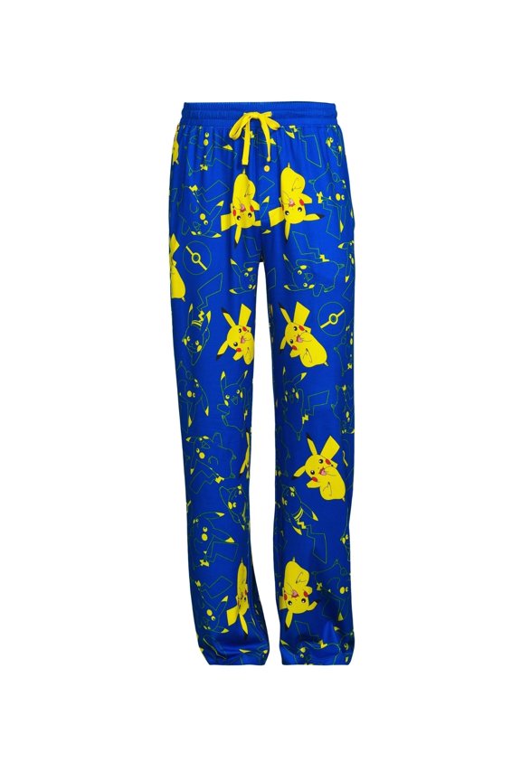 Pokemon Pikachu Blue Pajama Sleep Pants - Large