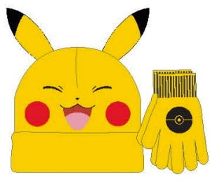 Pokmon Boys Pikachu Beanie Hat and Gloves Set, 2-Pack