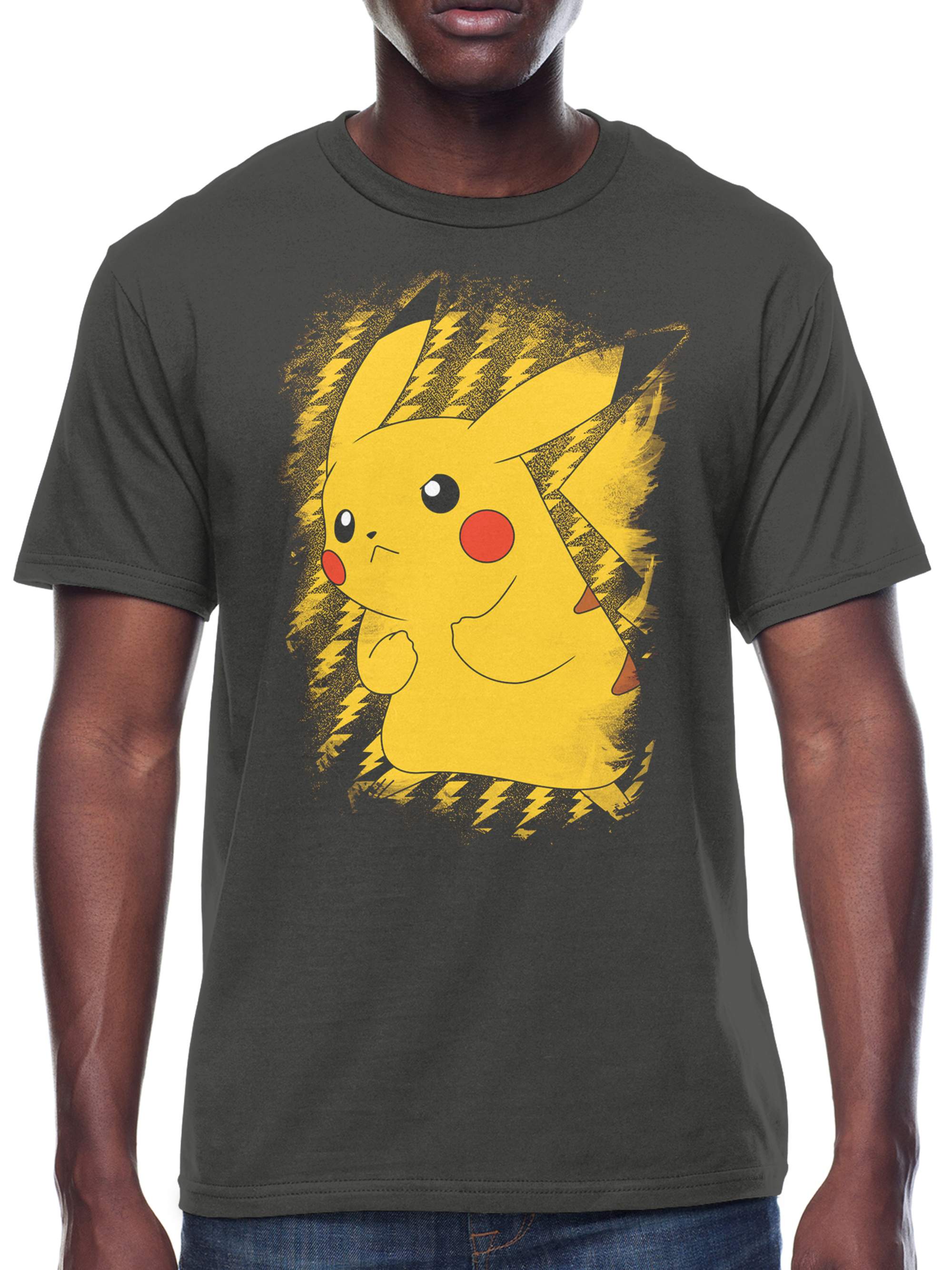 Pokemon Pikachu Brushy Men's and Big Men's Graphic T-shirt - image 1 of 4