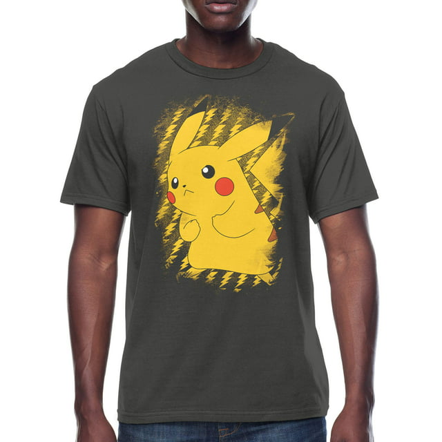 Pokemon Pikachu Brushy Men's and Big Men's Graphic T-shirt