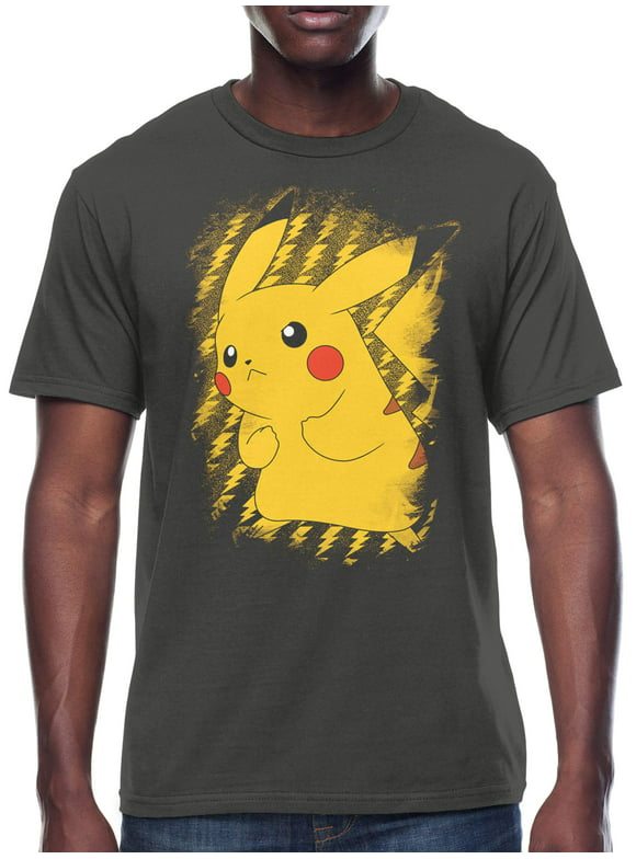 Pokemon Pikachu Brushy Men's and Big Men's Graphic T-shirt