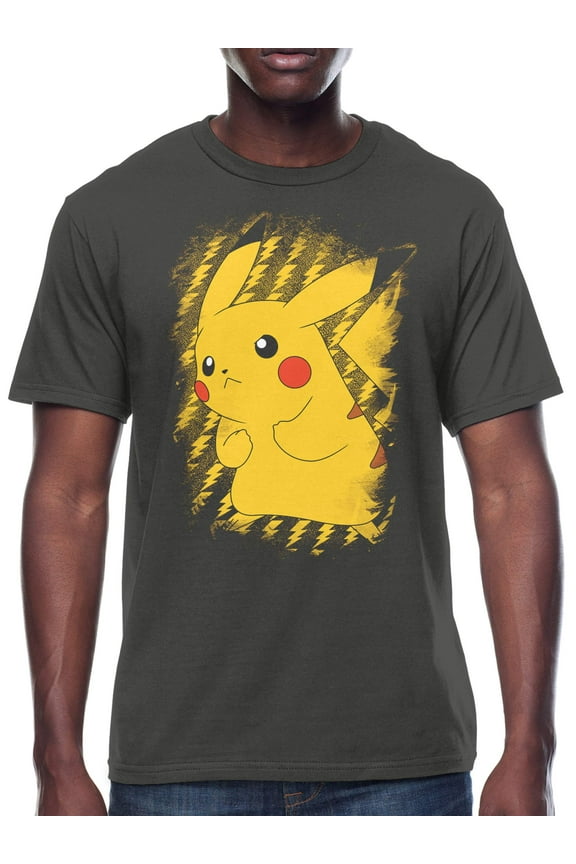 Pokemon Pikachu Brushy Men's and Big Men's Graphic T-shirt