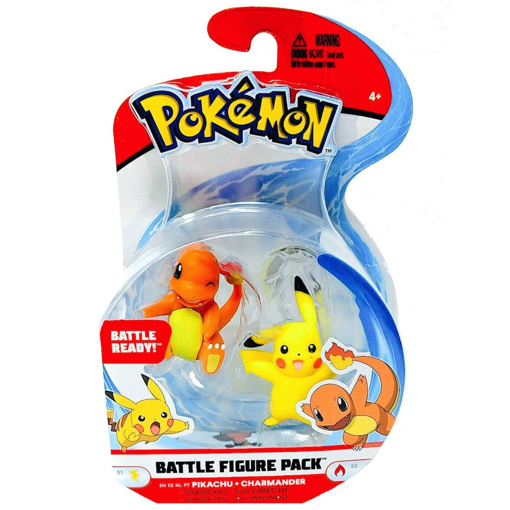 Pokémon Battle Figure Pack - Pikachu & Charmander Poseable Action Figures