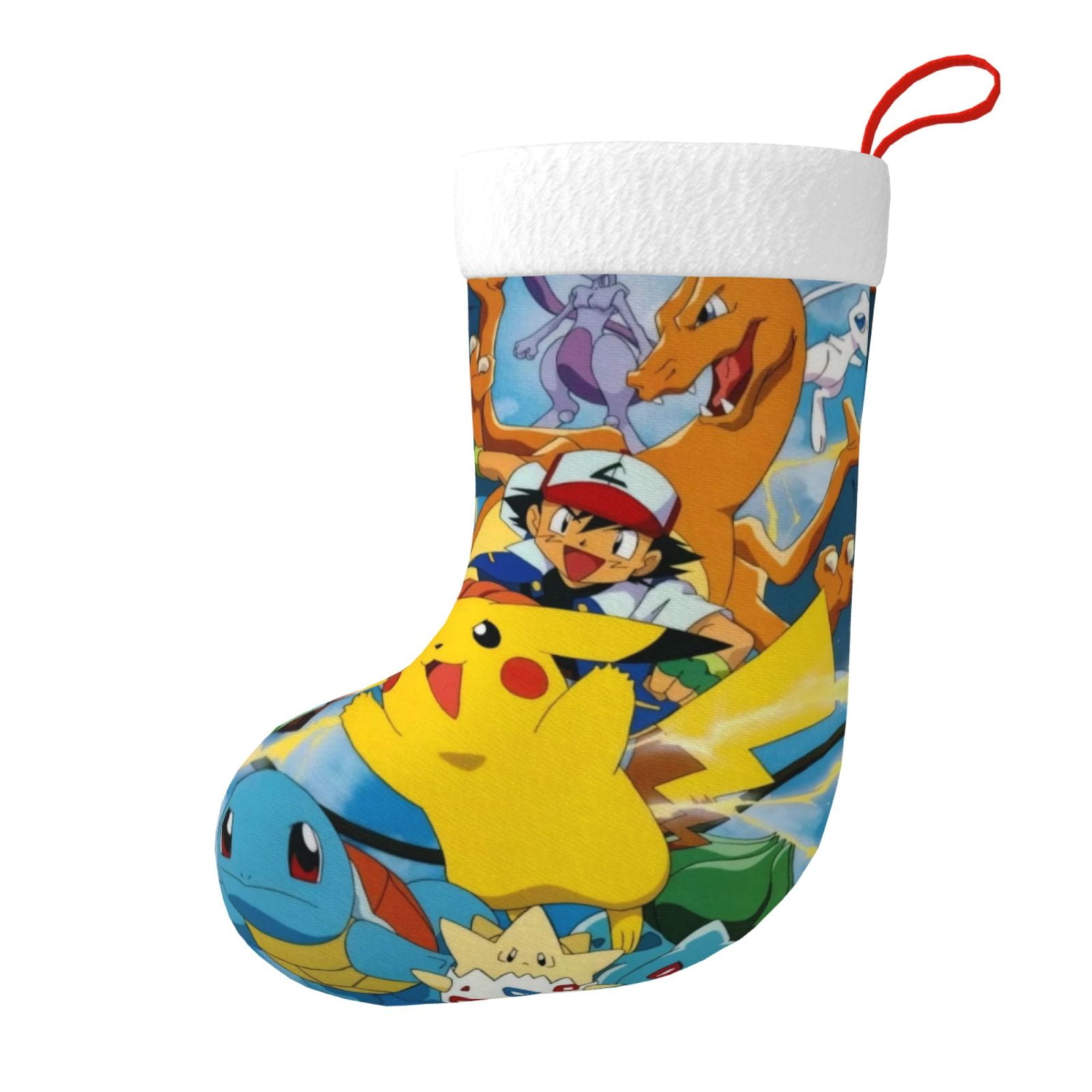 Pokemon Pikachu Christmas Stocking 18 Inch,Pokemon Pikachu Stockings Decorations for Family ...