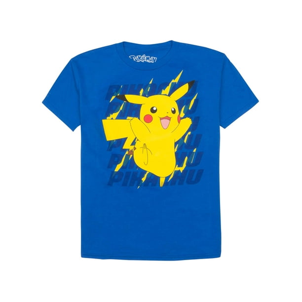 Pokemon Pikachu Crew Neck Tee Shirt (Little Boys) - Walmart.com
