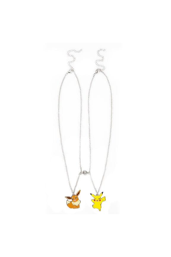 Pokemon Pikachu & Eevee Besties Magnetic Bead Necklace Set