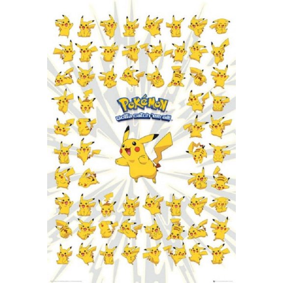 Pokemon - Pikachu Emojis Poster (24 x 36)