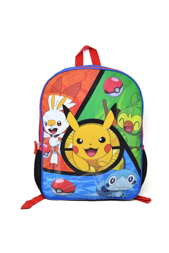 Pokemon "Pikachu & Friends" Flat Front 15" Backpack