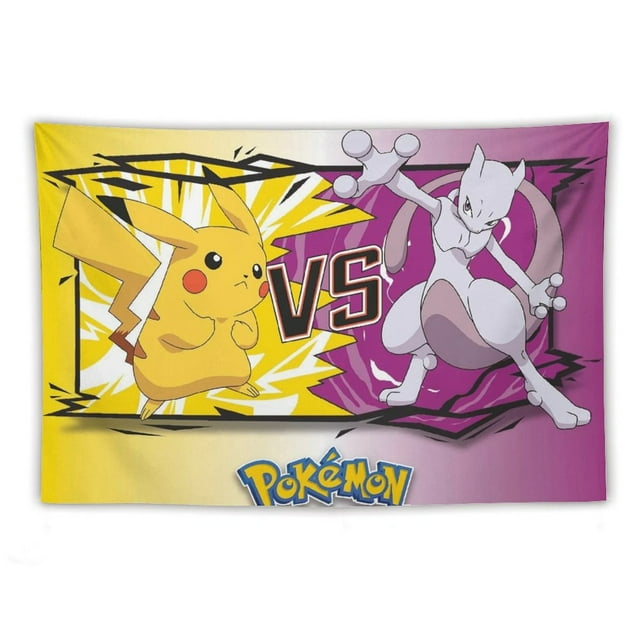 PokemonPikachu Game Versus Tapestry,PokemonPikachu Game Versus Poster