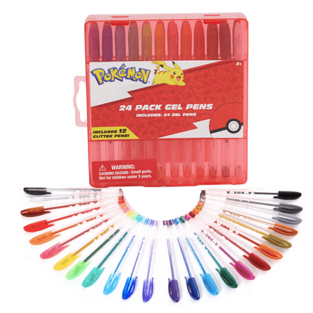 Pokemon Pikachu Gel Pens for Kids Colored Pens with Storage Case 24 Pack price history and forecast - Pokemon Innovative Designs Pokemon Gel Pen Set for Kids