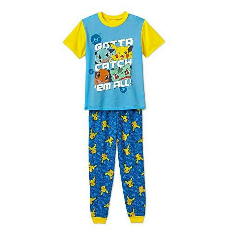 Pokemon Pikachu Gotta Catch em All Boy s Pajama Set Size Large 10 12 Walmart