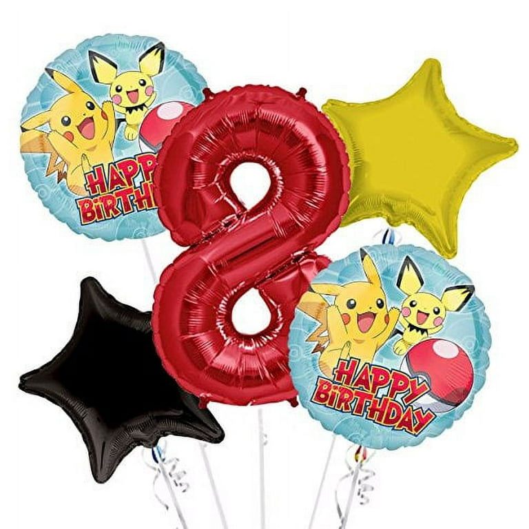 Bouquet de globos Pokemon  Pokemon themed party, Pokemon party  decorations, Pokemon balloons