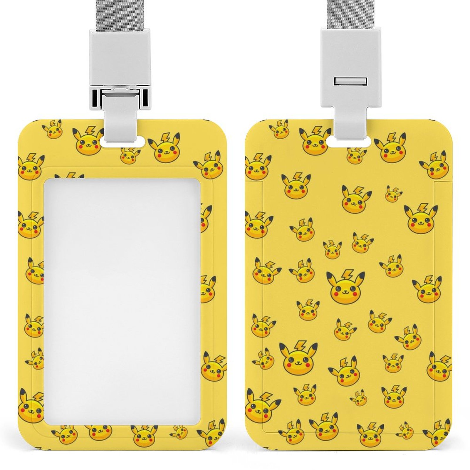 Pokemon_Pikachu ID Card Name Badge Holder Vertical Name Tag Holder ID