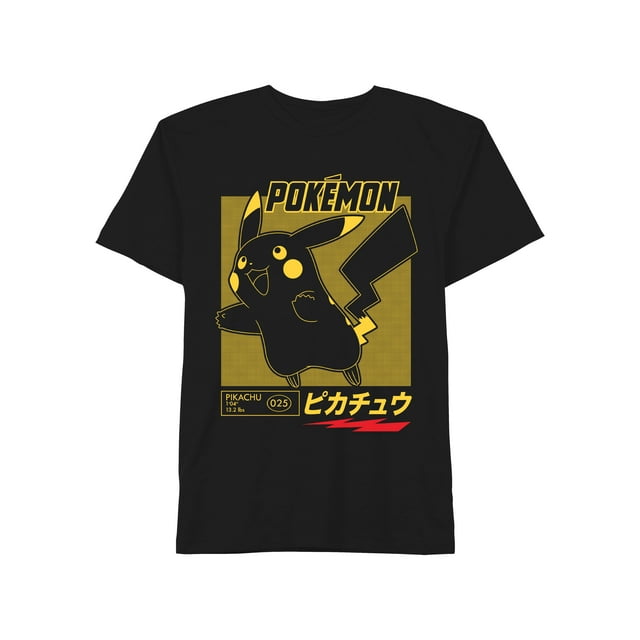 Pokemon Pikachu Kanji Men's and Big Men's Graphic T-Shirt - Walmart.com