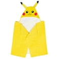 thumbnail image 1 of Pokemon Kids Pikachu Bath Hooded Towel, Cotton, Yellow, 1 of 6