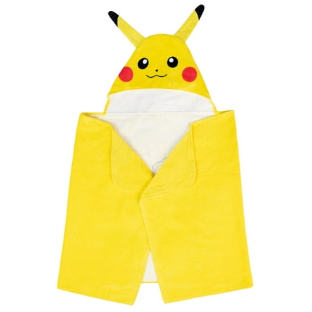 Pokemon Pikachu Kids Cotton Hooded Towel