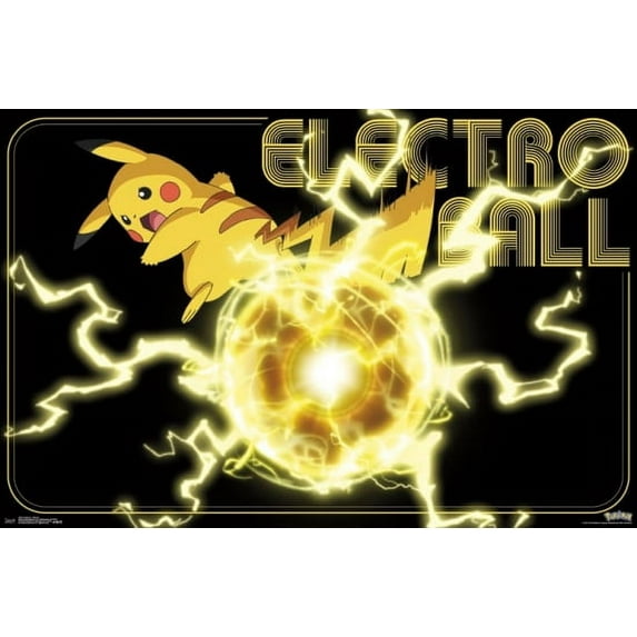 Pokemon - Pikachu Laminated Poster Print (34 x 22)
