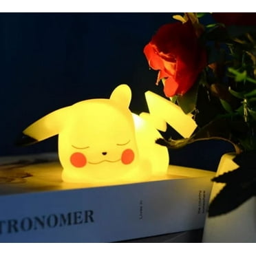 Pokemon Pikachu Night Light Desk Toy Light Up Top, approx 4", 1 count