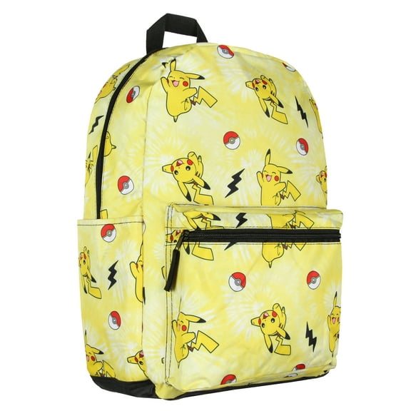 Pokemon Pikachu Pokeball Tie Dye 17" Travel Laptop Backpack