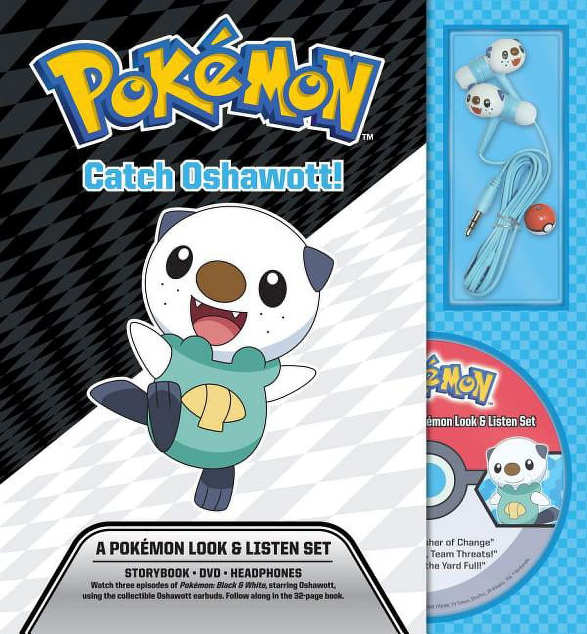 Pokemon Pikachu Press Catch Oshawott! A Pokémon Look & Listen Set